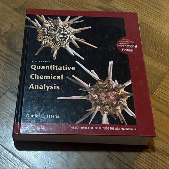 Quantitative Chemical Analysis international edition by Daniel C Harris Hardback - Picture 1 of 11